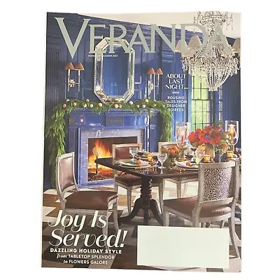 Veranda Magazine November December 2021 Joy Is Served Dazzling Holiday Style • $7.19