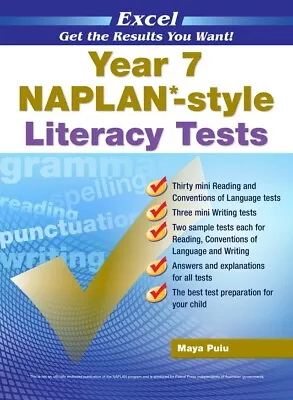 Excel Year 7 Naplan - Style Literacy Tests - New Edition • $20.95