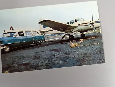 $9.99 • Buy 1960 NJ Ridgewood AIRBULANCE Service Charter Aircraft Ambulance Postcard A06