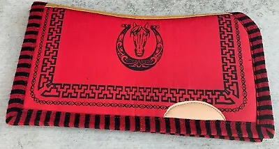 $59.99 • Buy Red Saddle Pad Western Saddle Blanket, Carona Suadero Charro Para Caballo