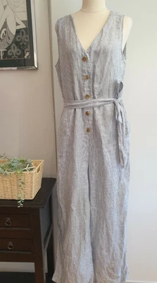 $10 • Buy FRENCH CONNECTION Size 10 Sleeveless Jumpsuit Romper All-In-One Andy Pandy