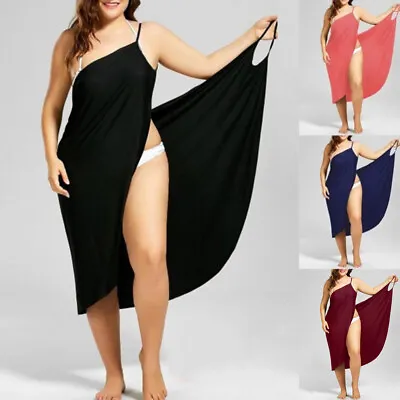 Women Lady Bikini Cover Up Sarong Beach Long Dress Swimwear Swimsuit Plus Size • £7.24