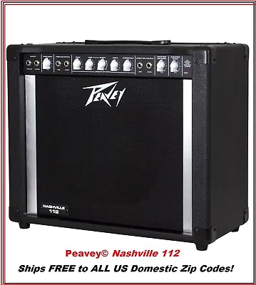 PEAVEY Nashville 112 80W 1x12  Steel Guitar Amp Ships To Domestic US Zip Codes • $749.99