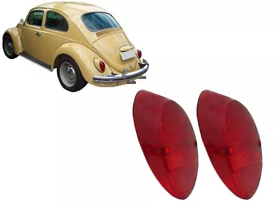 62 -67 VW BUG BEETLE Rear Tail Light LENSES Left Right PAIR 2 Pcs EMPI 98-1075 • $36.54