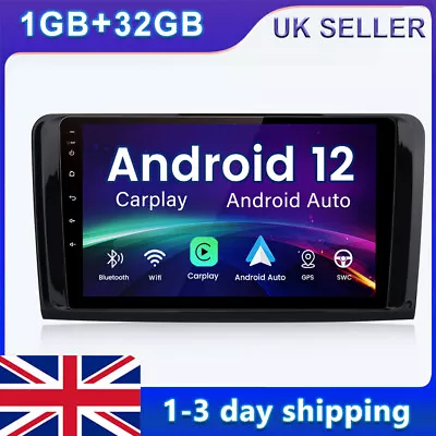 For Mercedes Benz ML-Class W164 Android12 Car Radio Carplay GPS SAT NAV BT DAB+  • £121.49