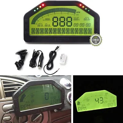 Car Race Dash Digital LCD Display Gauge Meter Dashboard Bluetooth OBD2 Unit Kit • $335.60