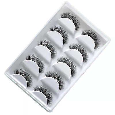 10 Pairs 3D Mink False Eyelashes Wispy Cross Long Thick Soft Fake Eye Lashes  UK • £4.19