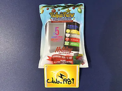 IN HAND - PokeRev Mystery Pack Holiday Sealed 6 Pokemon Booster Packs 5+1 Bonus • $83.99