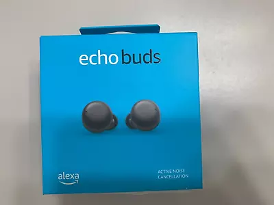 Echo Buds Black 2nd Gen With Wireless Changing Case Unused Open Box • $26.38