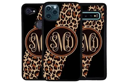 Leopard Animal Skin Stripe Monogram Phone Case For Apple Samsung LG Google • $24.99