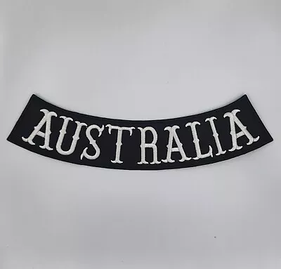 Patch Iron/sew On Australia  Bottom Rocker Back Patch Biker Harley Davidson Vest • $30.35