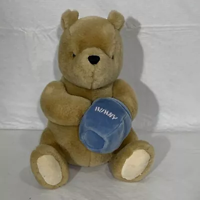 Gund Classic Pooh Plush Disney Winnie The Pooh Hunny Pot With Wind Up Music Box • $34.99