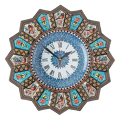 £186 • Buy LPUK Luxury Khatam Wall Clock, Sun Clock Collection Series 1 Persian Handcraft 