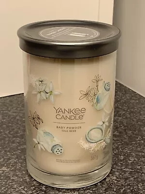 Yankee Candle Baby Powder 2 Wick Large Tumbler Jar Candle • £21.75