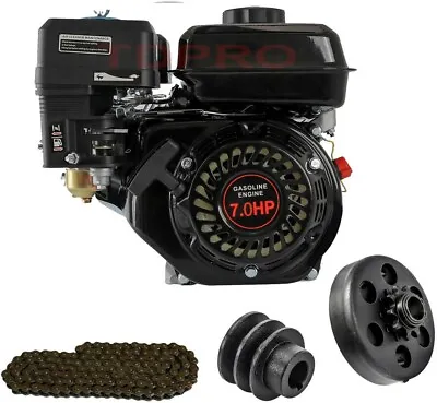 7HP 210cc OHV Engine Motor Horizontal Shaft Clutch Go Kart Lawn Mower ATV Quad • $358.77