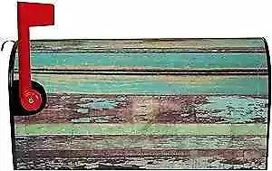 Magnetic Mailbox Cover Vintage Wood Texture 21 X 18 Inchs 21x18 In Old Wooden • $20.23