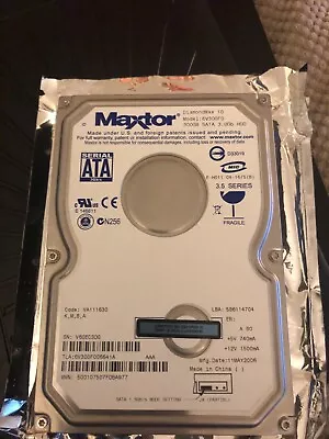 £19.50 • Buy MAXTOR Diamond Max 10 3.5  300GB HARD DISC DRIVE SATA300  Model 6V300F0