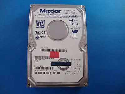 Maxtor DiamondMax 10 200GB SATA150 HDD 6L200M0 CODE: BANC1G10 KMCA  MA6L200M0 • $34.97
