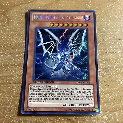 🔥Yugioh MALEFIC BLUE-EYES WHITE DRAGON YMP1-EN002 ~ SECRET RARE LIMITED EDITION • $7.99