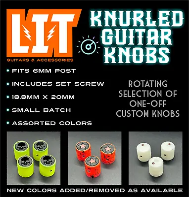 LIT Guitars Knurled Guitar Knobs • $4.99