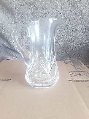 Vintage Mini Cut Glass Pitcher 5 1/2   -nice ! • $19.99