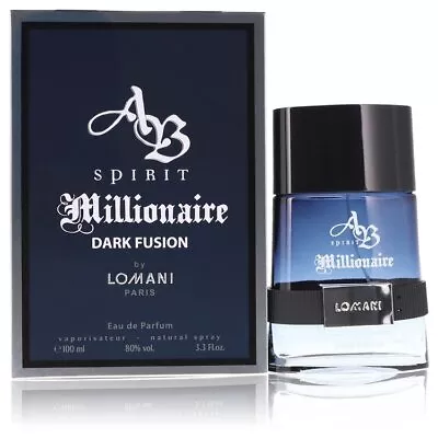 Spirit Millionaire Dark Fusion By Lomani Eau De Parfum Spray 3.3 Oz For Men *NIB • $21.30