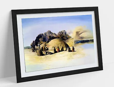 Dali - Paranoic Visage Framed Print Wall Art Picture A1 A2 A3 Size • £22.98