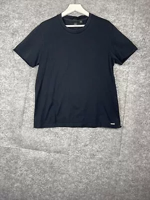 BOSS Hugo Boss Black Label Regular Fit Blue Crew Neck T-Shirt Short Sleeve Sz M • $14.39