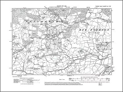 Rye Foreign Peasmarsh Old Map Sussex 1910: 45NW Repro • £18.99