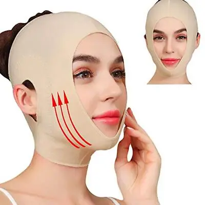 Faja De Compresion Para Adelgazar La Cara Y Papada Reductor Facial Elastica • $16.99