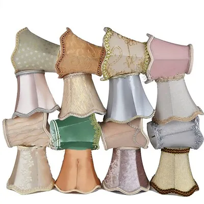 Small Lace Lampshade Cotton Textured Fabric Drum Shade Table Ceiling Light Cover • £12.44