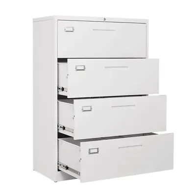 $199.99 • Buy Metal Lateral File Cabinets 2/3/4 Drawer,Office Storage Filing Cabinet With Lock