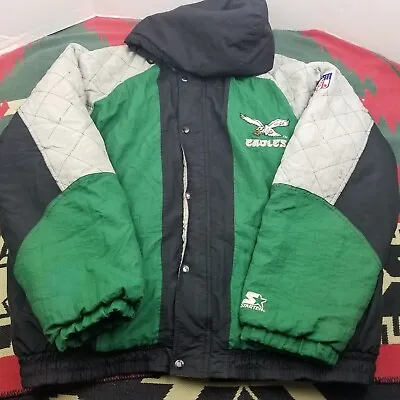 Vintage Philadelphia Eagles Starter Zip Up Jacket Size XXL • $249.99