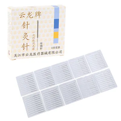 100 Pcs/1 Box Aseptic Packaging Acupuncture Needles Massage Non Needle Tubing • £5.63