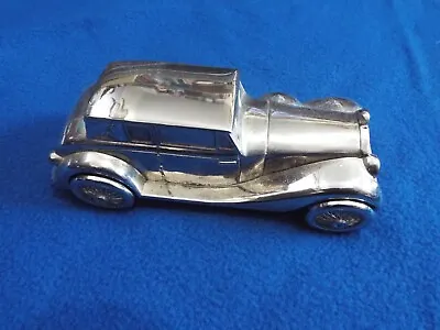 Silver  Colered Money Box Vintage Car Shaped Screw Bottom  • £12