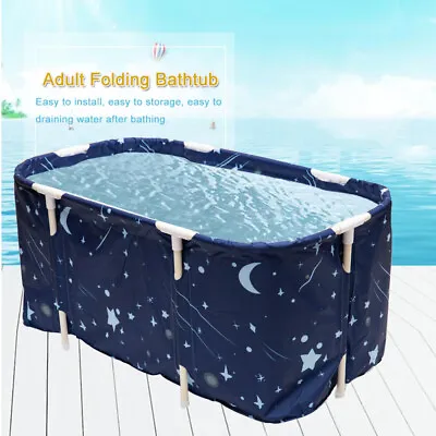 $48 • Buy Portable Bucket Water Tub Folding Bathtub Adult Family Spa Sauna Bath In/Outdoor