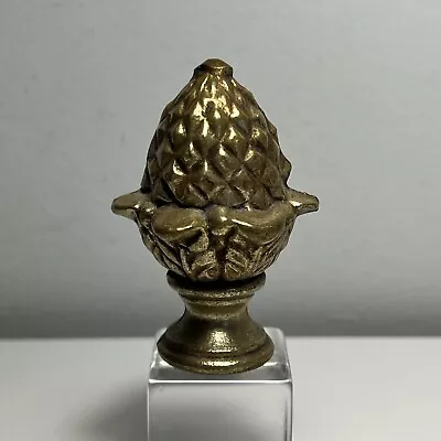 Vintage Large Heavy Cast Metal Acorn Shape Lamp Finial Light Part Gold Fancy • $19.99