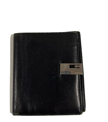 $94.95 • Buy Vintage Authentic Gucci Leather Wallet Unisex Black