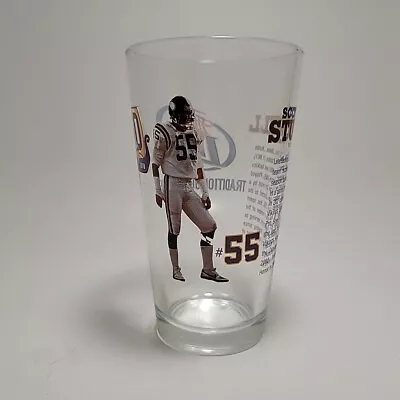 Miller Lite Beer Minnesota VIKINGS Scott Studwell 16 Oz Drinking Glass 50th 2010 • $12