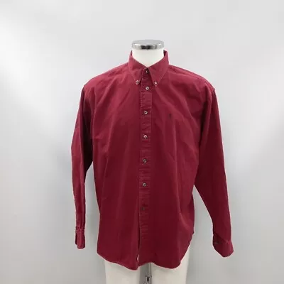 Yves Saint Laurent Shirt Men's UK Size L Red Long Sleeve RMF02-RH • £7.99