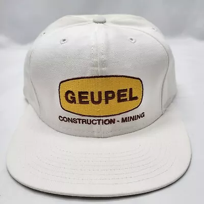 Geupel Construction - Mining Embroided Cap - Vintage - UpTop Outfitters • $17.95