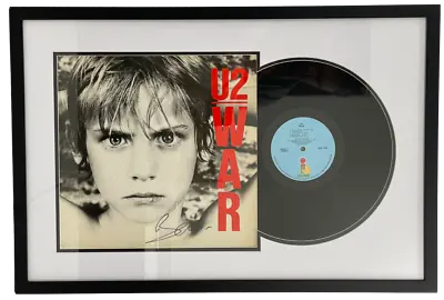 Bono Signed U2 War Framed Album Vinyl Authentic Autograph  Proof Pic Beckett Loa • $3500