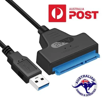 $11.68 • Buy USB 3.0 To Sata 2.5  HDD SSD Adapter Converter Cable For Hard Drive Connector AU