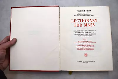 Older Church Lectionary Book For Mass Roman Missal C.1970 (CU897) Chalice Co • $69