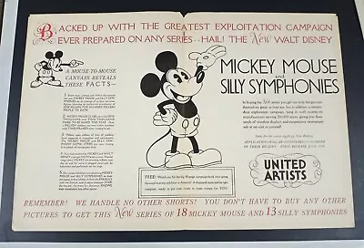 Hollywood Reporter June 24 1932 Mickey Mouse Silly Symphonies Walt Disney Ua Wb • $120