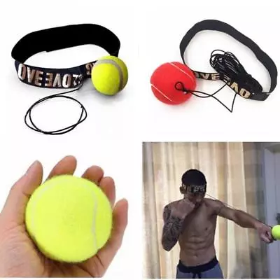 Boxing Punch Exercise Fight Ball With Head Band For Reflex Speed Training Boxing • $8.43