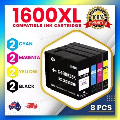 8 Non-OEM High Yield Ink PGI-1600XL For Canon MAXIFY MB2760 MB2060 MB2160 MB2360 • $29.77