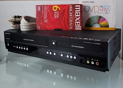Magnavox DVD Recorder VCR Combo VHS Player ZV427MG9 + 24K Component + Tape + 📀  • $115