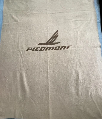 $27.99 • Buy PIEDMONT Airlines VINTAGE Blanket  - TAN With Brown Logo - Circa Mid 1980's