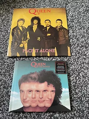 Queen Lot Face It Alone 7  & The Miracle '22 Deluxe Edition 2 X Cd Both Sealed • £35